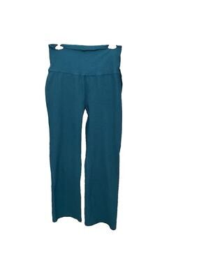 Beyond Yoga Women’s XL Teal Blue High Rise Wide Leg Yoga Pants